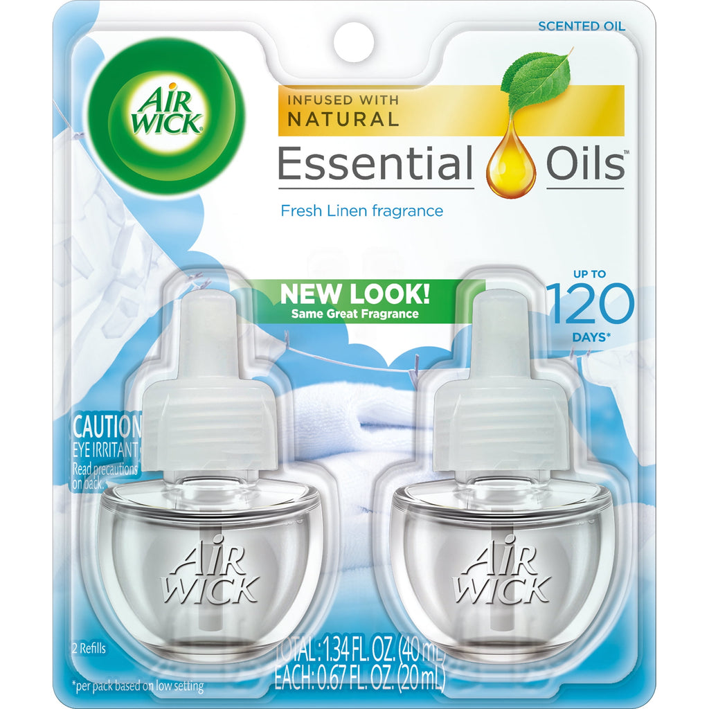 Air Wick Scented Oil Refills, Fresh Linen, (2ct., 0.67oz)