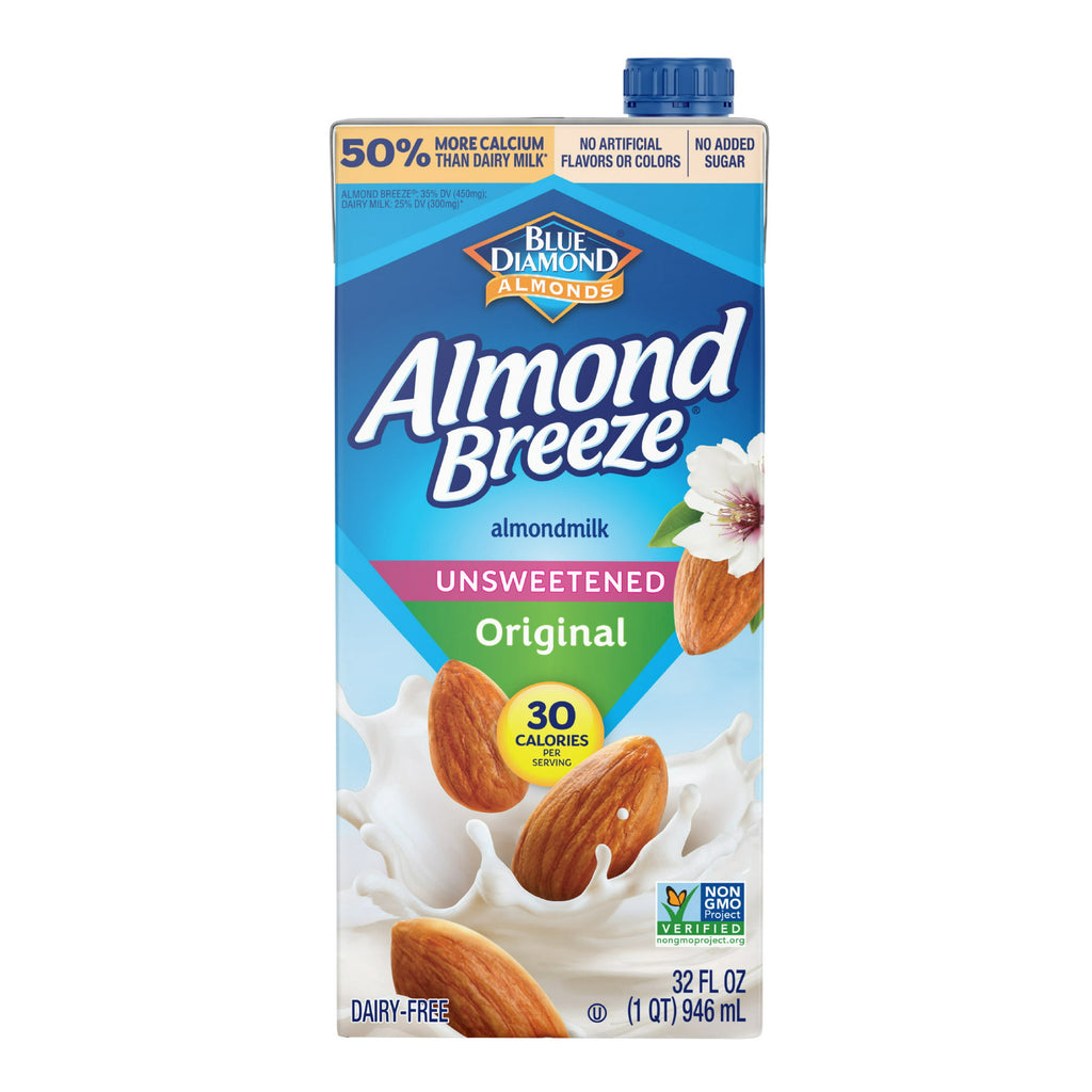 Almond Breeze Unsweetened Original Almondmilk, (32oz.)