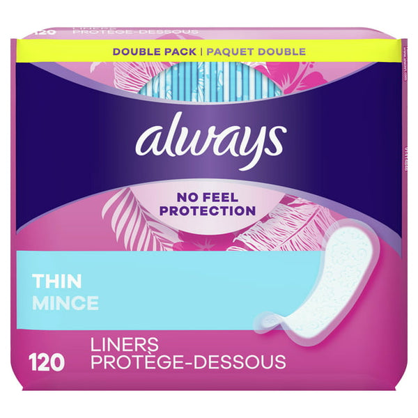 Always Dailies Thin Liners (120ct.)