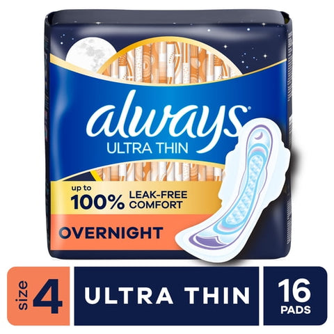 Always Ultra Thin Regular Pads w/Wings, Size 4 (16ct.)