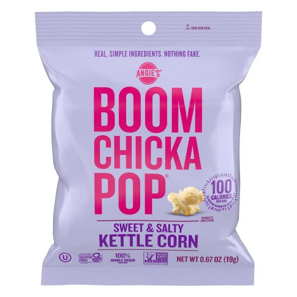 Angie's BOOMCHICKAPOP Sweet & Salty Kettle Corn Popcorn, (0.67oz.)