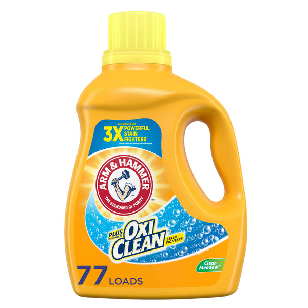 Arm & Hammer Liquid Laundry Detergent Plus OxiClean, Clean Meadow (100.5fl.oz.)