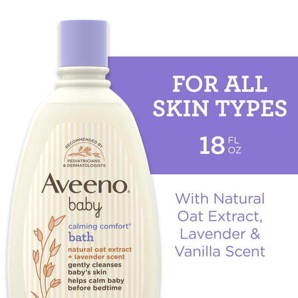 Aveeno Baby Calming Comfort Bath & Wash, Lavender & Vanilla, (18fl.oz.)