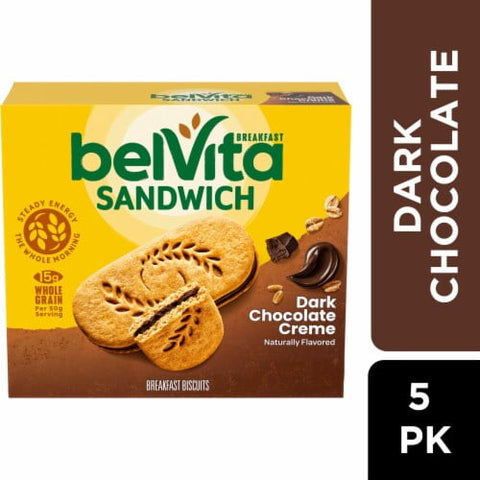 belVita Breakfast Biscuit Sandwich, Dark Chocolate Creme (8.8 Oz.)