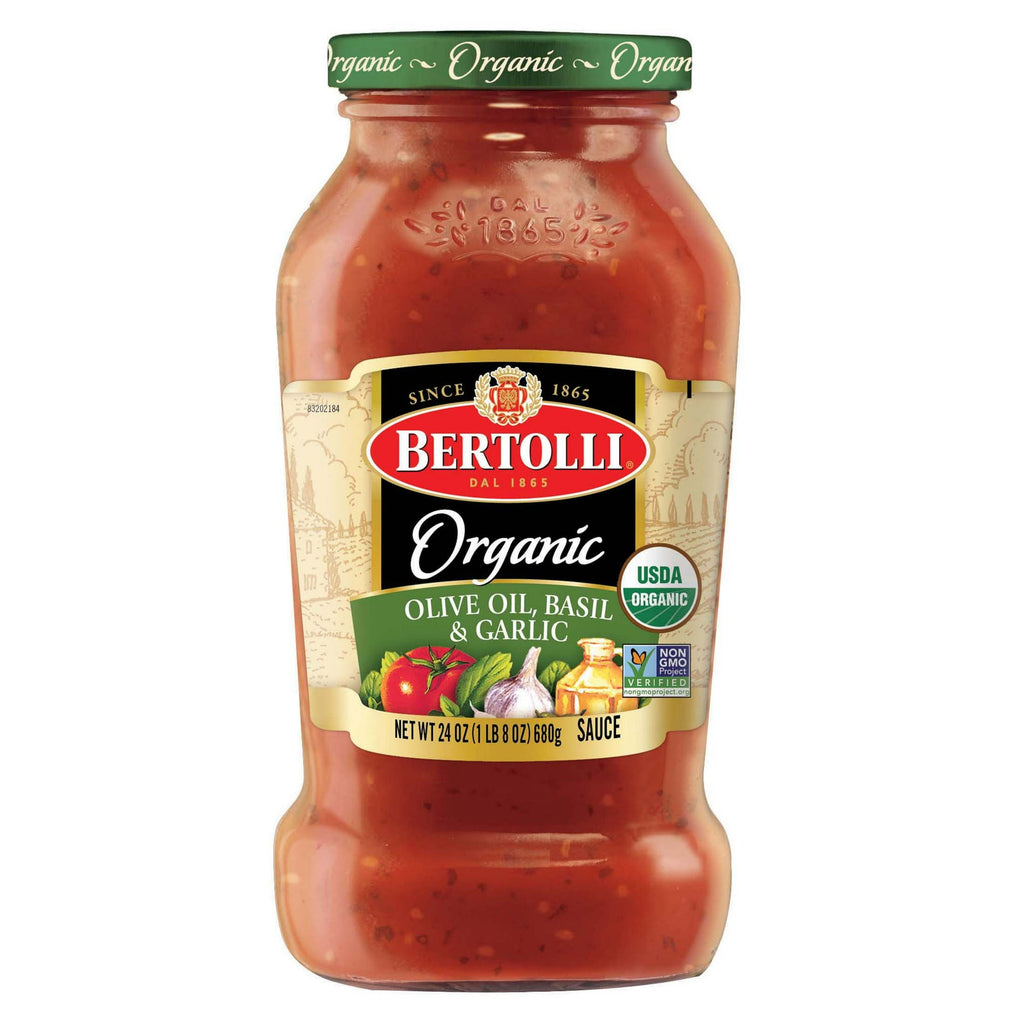 Bertolli Pasta Sauce, Organic Olive Oil, Basil, and Garlic (24oz.)