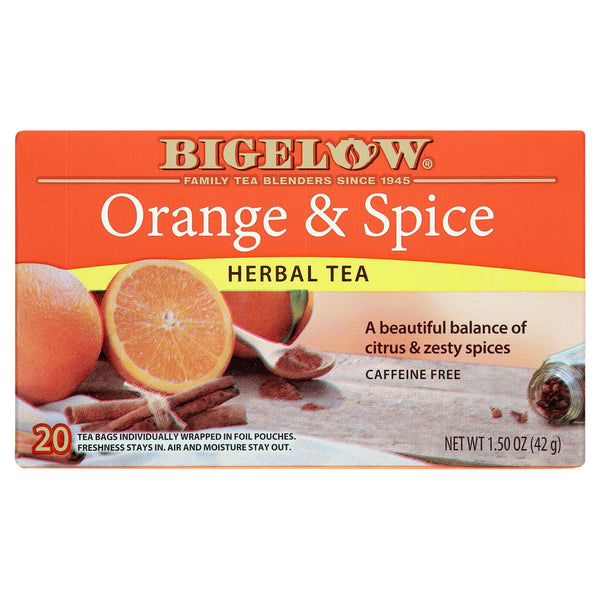 Bigelow Herbal Tea, Orange & Spice (20ct.)