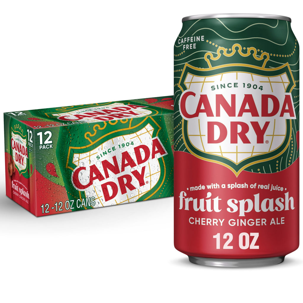 Canada Dry Ginger Ale Soda Pop, Fruit Splash Cherry (12ct.)