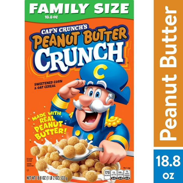 Cap'n Crunch Peanut Butter Crunch Cereal (18.8oz.)