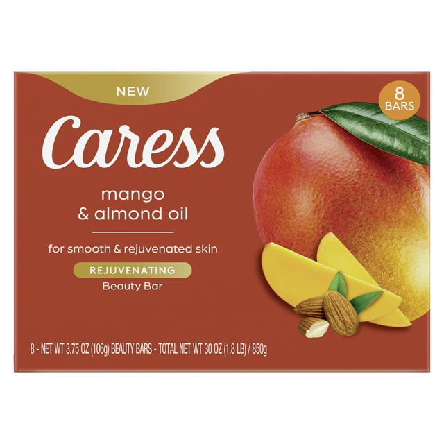 Caress Beauty Bar, Mango & Almond Oil (4oz., 8bars)
