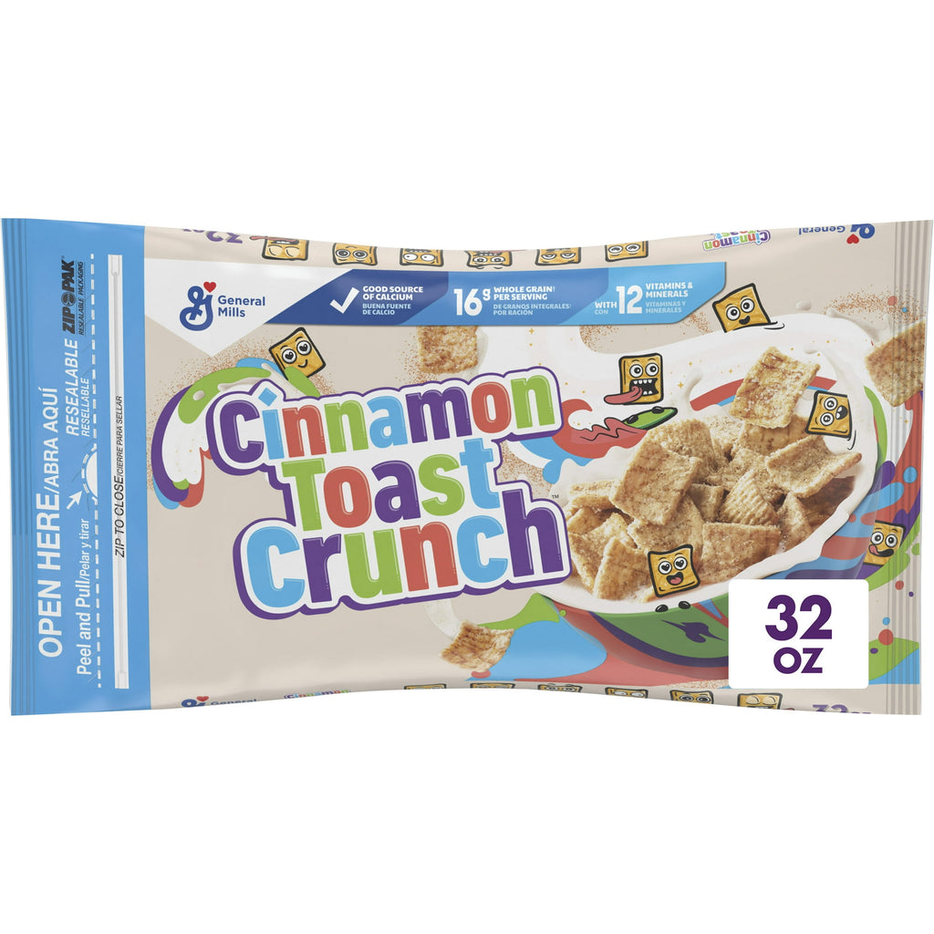 Genereal Mills Cinnamon Toast Crunch Resealable Bag, (32oz.)