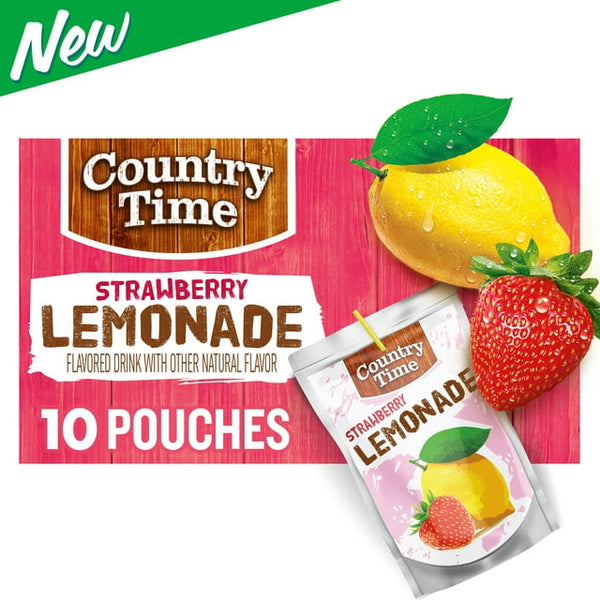 Country Time Pink Lemonade Pouches, (10/6oz.)