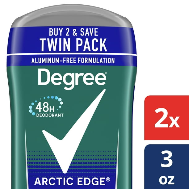 Degree Men Original Protection Antiperspirant Deodorant, Arctic Edge (2.7 oz, 2pk)