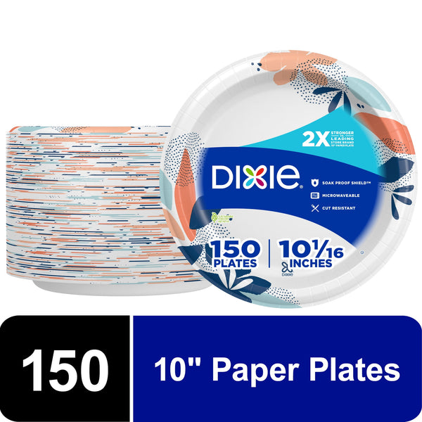 Dixie Disposable Paper Plates, (10", 150ct.)