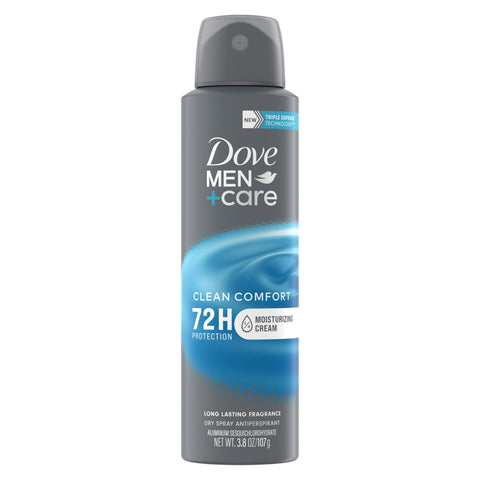 Dove Men's+Care Clean Comfort Antiperspirant Deodorant Dry Spray, (3.8 oz.)