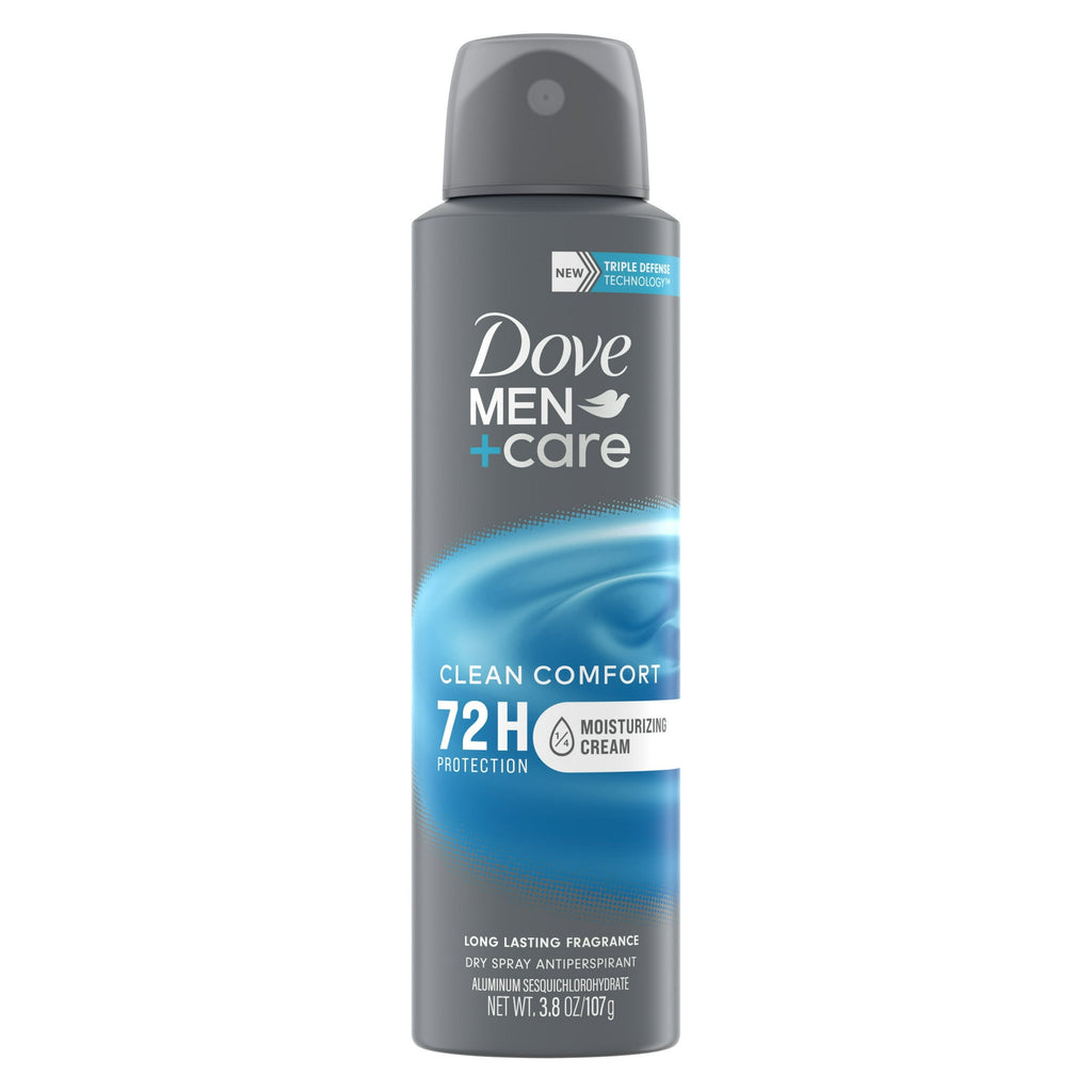 Dove Men's+Care Clean Comfort Antiperspirant Deodorant Dry Spray, (3.8 oz.)