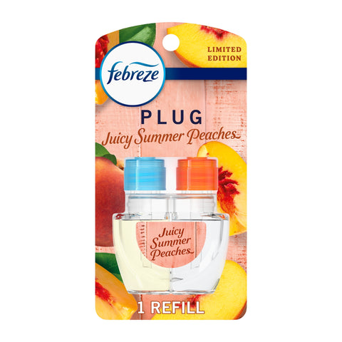 Febreze Plug In Air Freshener Scented Oil Refill, Juicy Summer Peaches (1ct.)