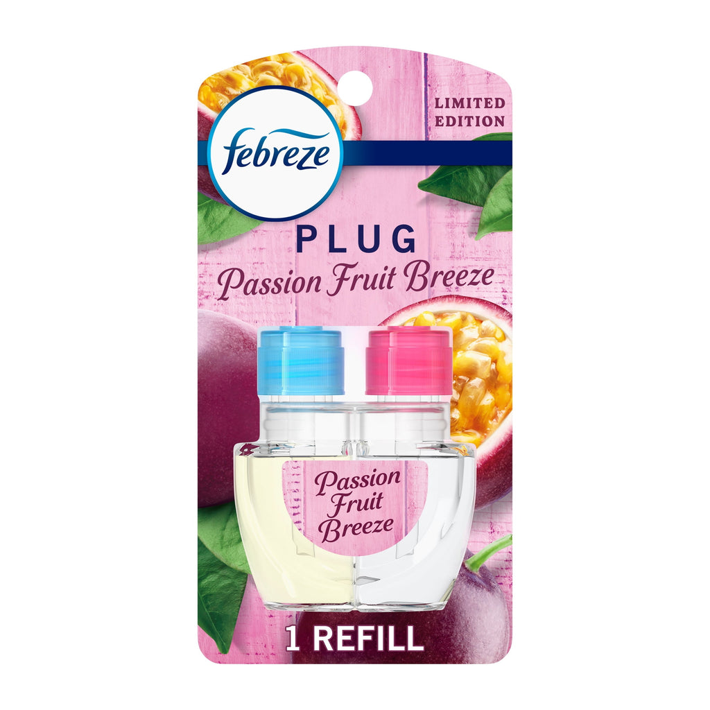 Febreze Plug In Air Freshener Scented Oil Refill, Passion Fruit Breeze (1ct.)