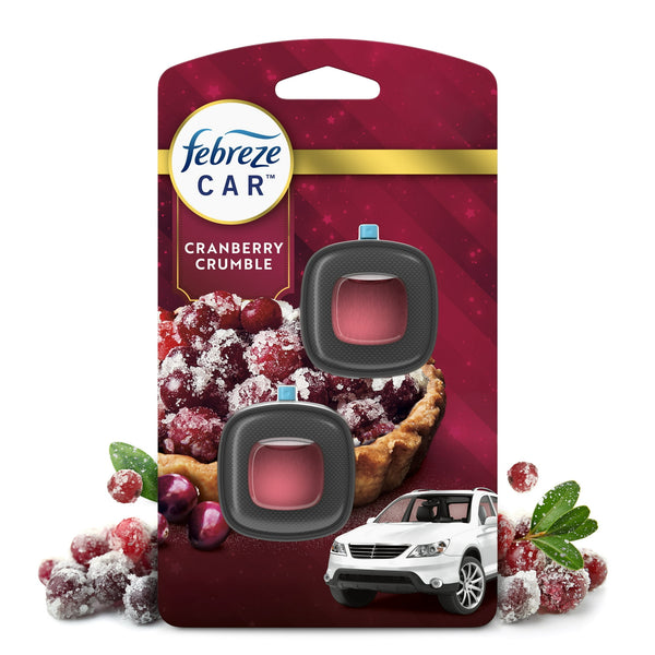 Febreze Car Air Vent Freshener, Cranberry Crumble (2ct.)