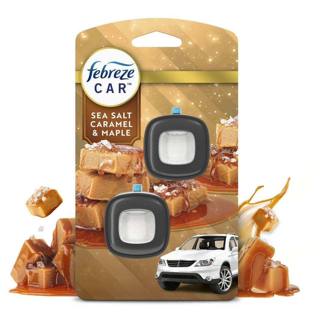 Febreze Car Air Vent Freshener, Sea Salt Caramel & Maple (2ct.)