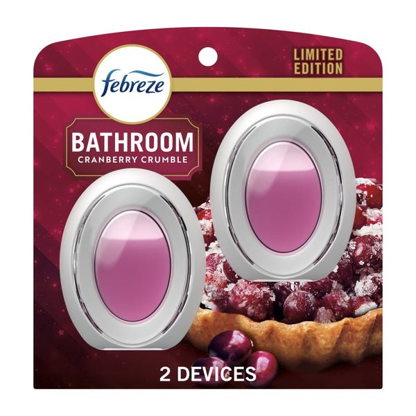 Febreze Small Spaces Air Freshener, Cranberry Crumble, (0.25oz., 2ct.)