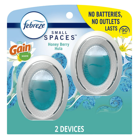 Febreze Small Spaces Air Freshener, Gain Honey Berry Hula, (0.25oz., 2ct.)