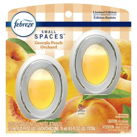 Febreze Small Spaces Air Freshener, Georgia Peach Orchard, (0.25oz., 2ct.)