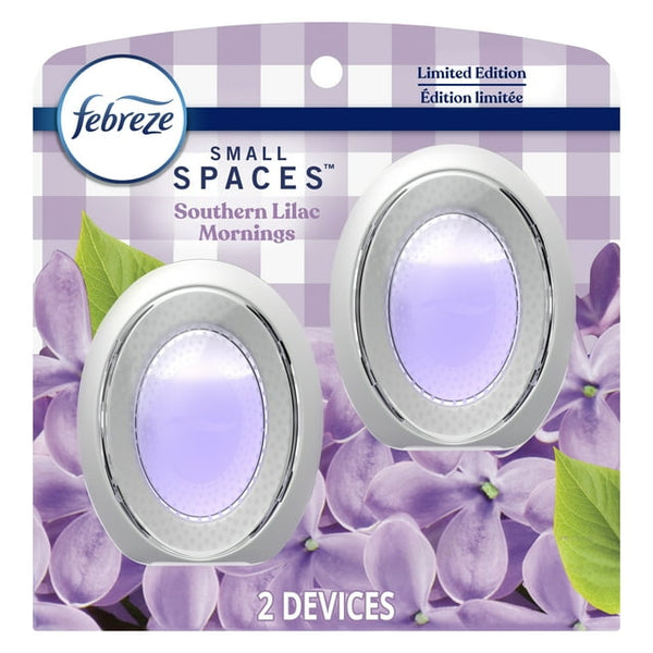 Febreze Small Spaces Air Freshener, Southern Lilac Mornings (0.25oz., 2ct.)