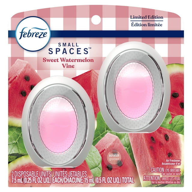 Febreze Small Spaces Air Freshener, Sweet Watermelon Vine, (0.25oz., 2ct.)