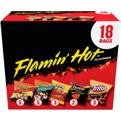 Frito-Lay Flamin Hot Mix Variety Pack (18ct.)