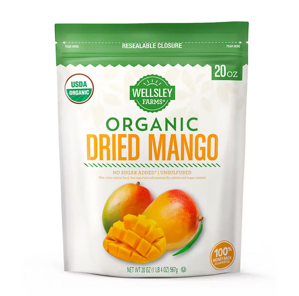 Wellsley Farms Organic Dried Mango, (20oz.)