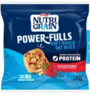 Nutri-Grain Power-Fulls Soft Baked Oat Bites, Strawberry, (1.4oz)