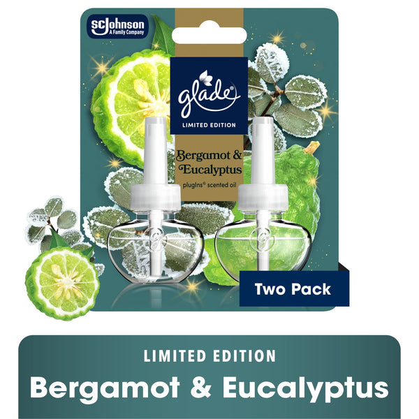 Glade PlugIns (2 Refills), Bergamot & Eucalyptus (2ct., 0.67oz)
