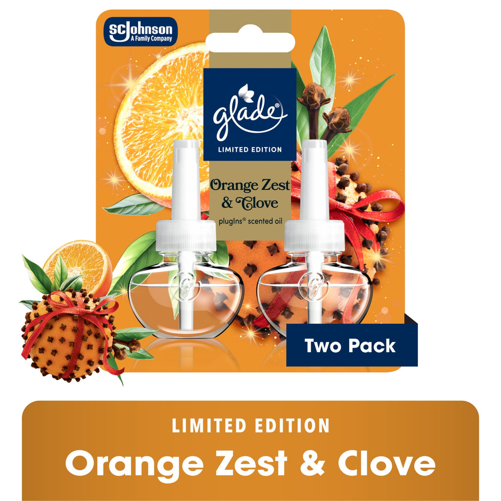Glade PlugIns (2 Refills), Orange Zest & Clove (2ct., 0.67oz)