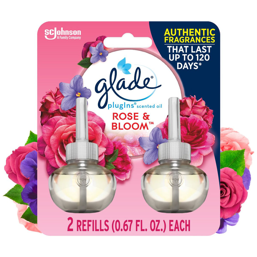 Glade PlugIns (2 Refills), Rose & Bloom