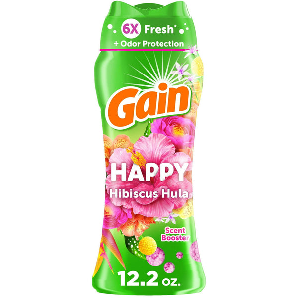 Gain In-Wash Scent Booster, Happy, Hibiscus Hula (12.2oz.)