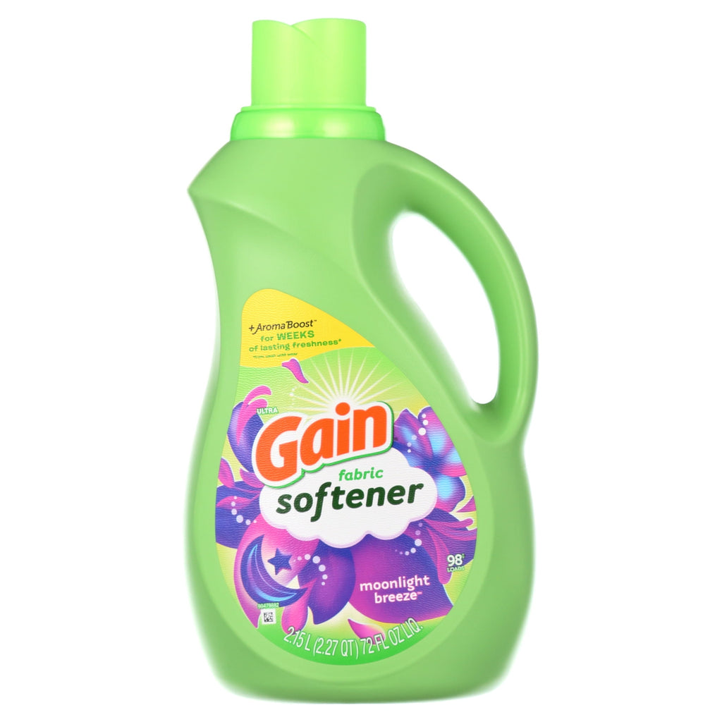 Gain Laundry Liquid Fabric Softener, Moonlight Breeze, (72fl.oz., 98lds)