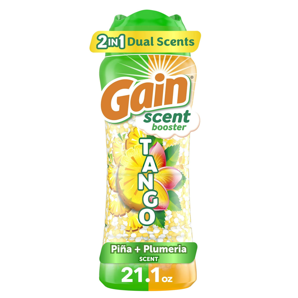 Gain Tango 2-in-1 Dual Scent In-Wash Laundry Scent Booster Beads, Pina & Plumeria (21.1oz.)