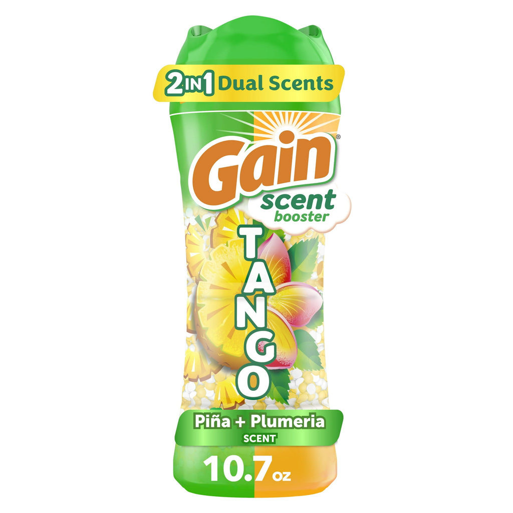 Gain Tango 2-in-1 Dual Scent In-Wash Laundry Scent Booster Beads, Pina & Plumeria (10.7oz.)