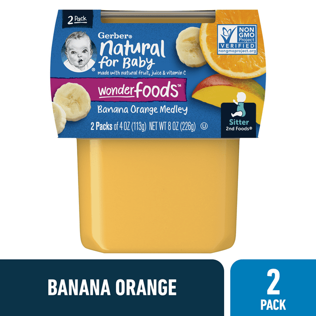 Gerber 2nd Foods, Banana Carrot Mango (2ct./4oz.)