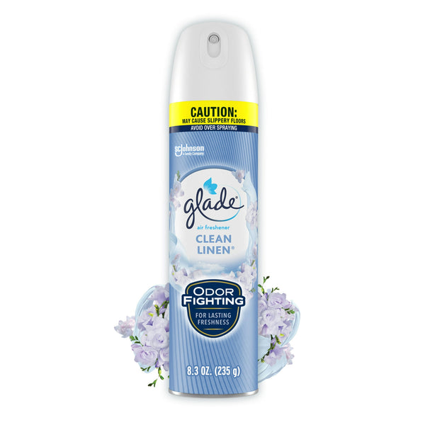 Glade Air Freshener Spray, Clean Linen (8.3oz)