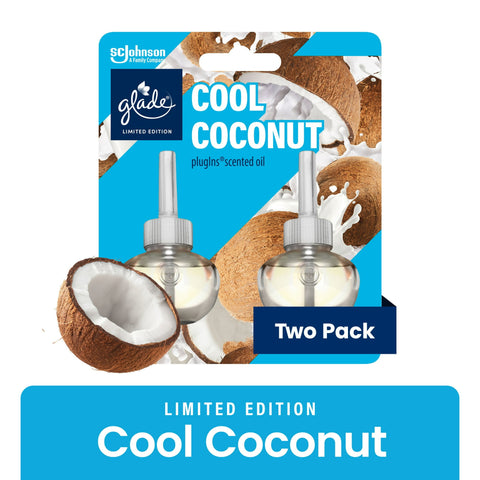 Glade PlugIns (2 Refills), Cool Coconut (Limited Edition)