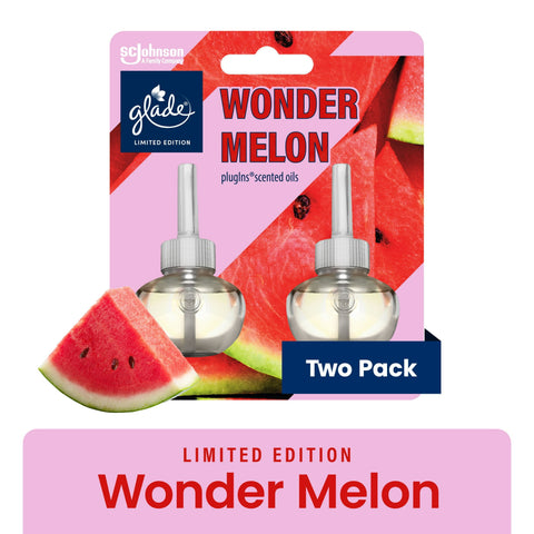 Glade PlugIns (2 Refills), Wonder Melon (Limited Edition)
