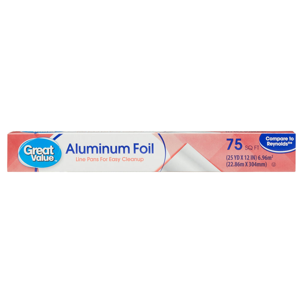 Great Value 12" Aluminum Foil, (75sq.ft.)