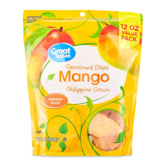 Great Value Sweetened Dried Mango, (12oz.)