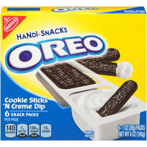 Handi-Snacks OREO Cookie Sticks 'N Crème Dip Snack Packs, (6ct.)