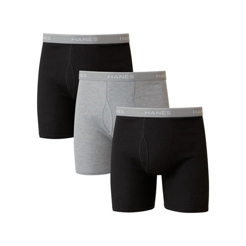 Hanes Men's ComfortSoft Boxer Brief Underwear, 3-Pack