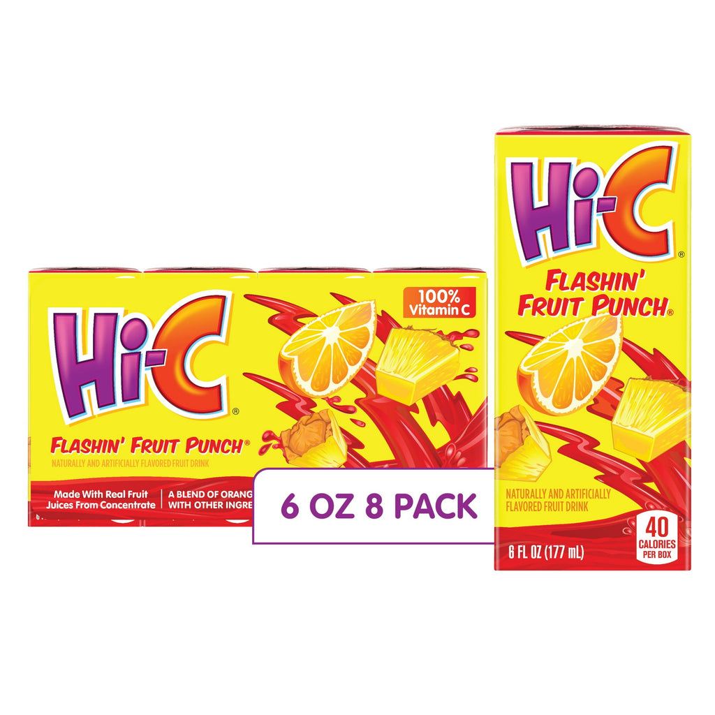 Hi-C Juice, Flashin' Fruit Punch (8/6oz.)