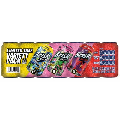 Lipton Brisk Iced Tea and Juice Variety Pack (12 fl. oz., 28 pk.)