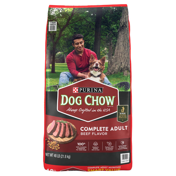Purina Dog  Chow Complete Adult Beef Dry Dog Food (48lbs.)