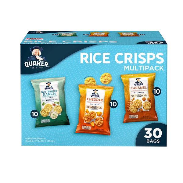 Quaker Rice Crisps Variety Pack, (30pk.)